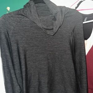 Heather grey turtleneck sweater